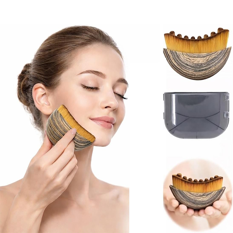 Dry Brush Body - Facial Lymphatic Contour Brush-Ergonomic Dry Brush