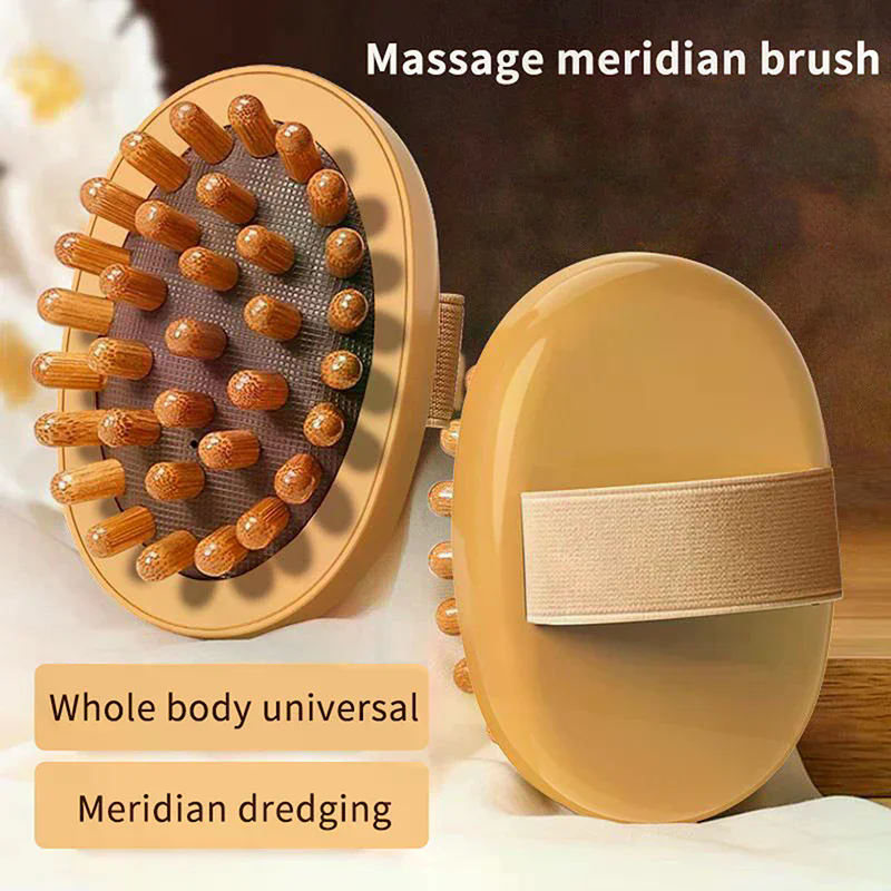 Dry Brush Body - Handheld Wooden Body Massage Brush Anti