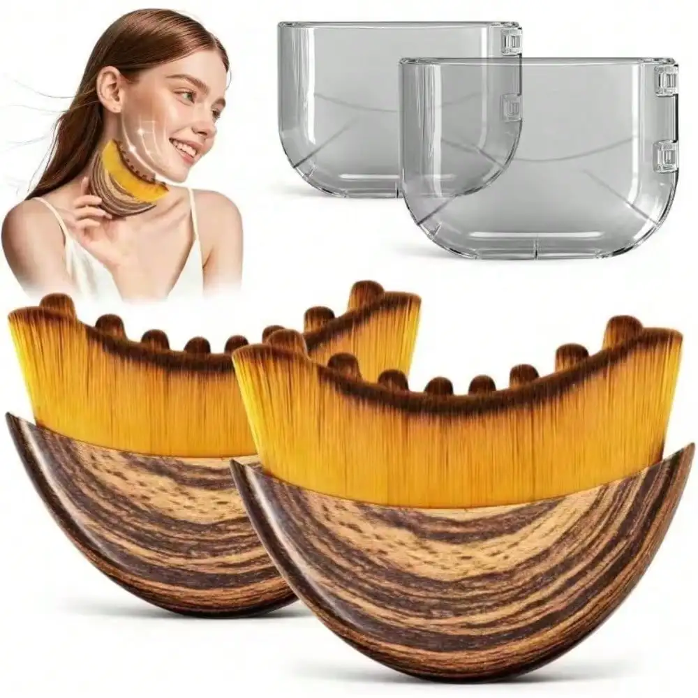 Dry Brush Body - Lymphatic Contour Face Brush,Contour Face Brush