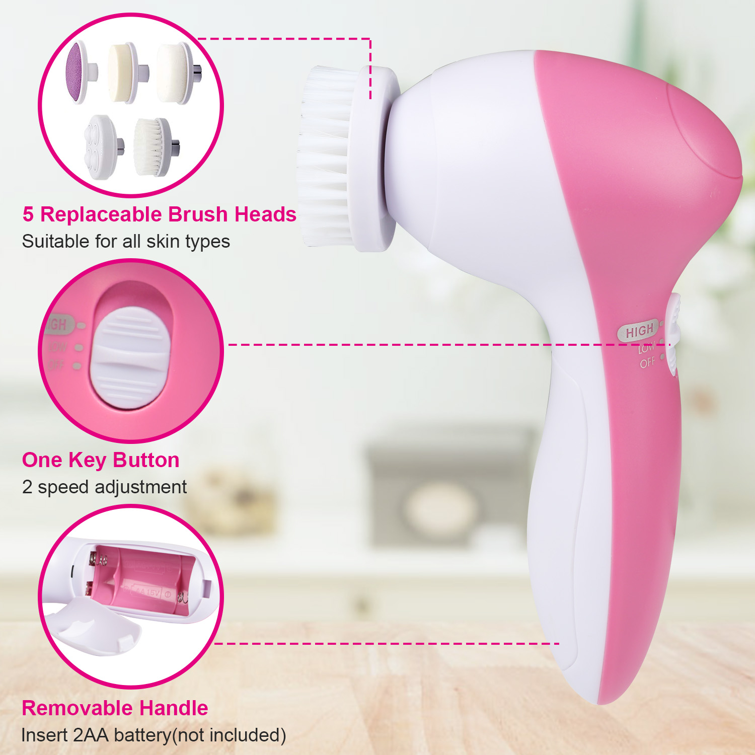 1Pc Facial Cleansing Brush Wat – Dry Brush Body Bewertung und Preis