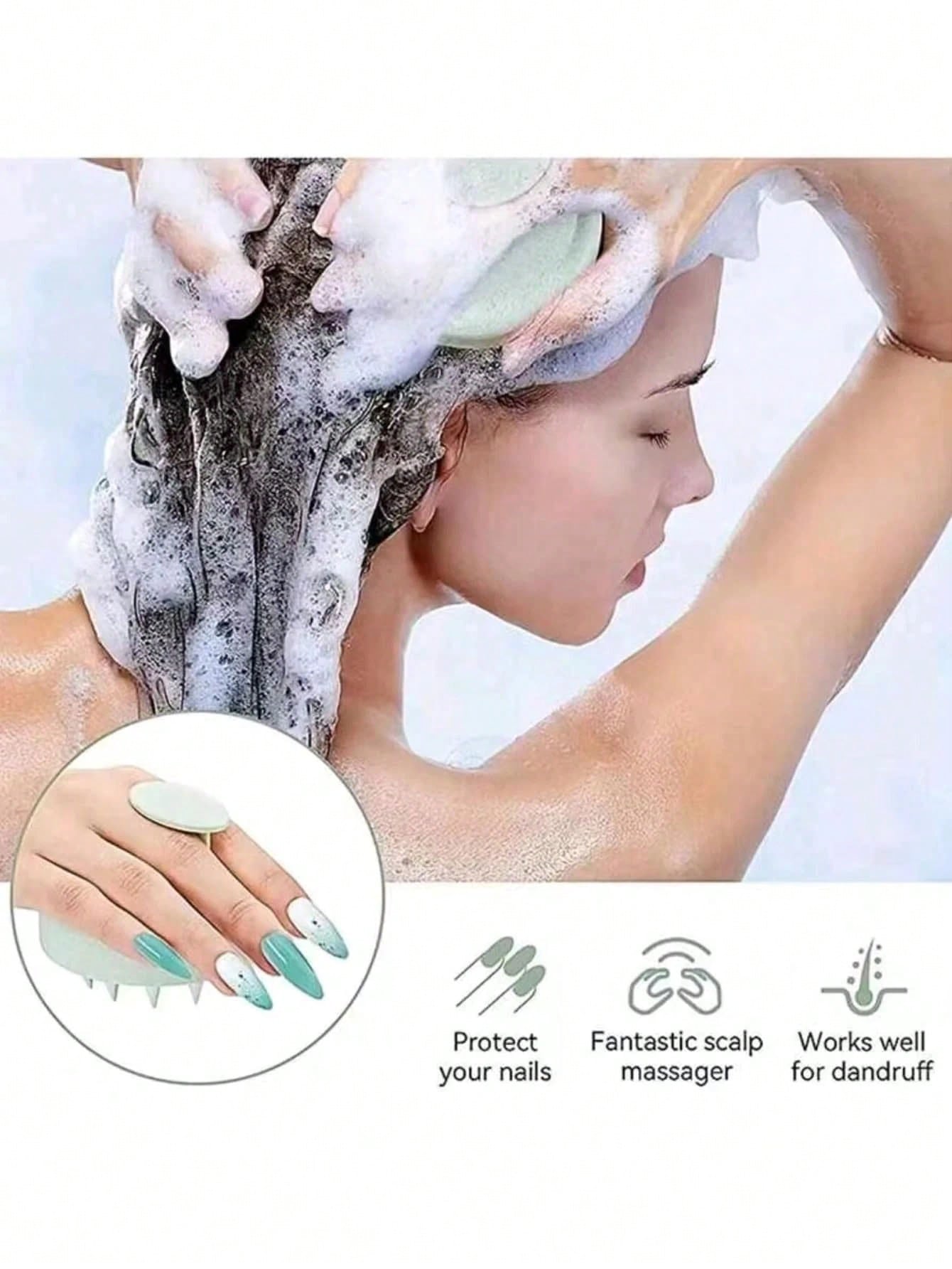 1PC Silicone Shampoo Brush Hea – Dry Brush Body Bewertung und Preis