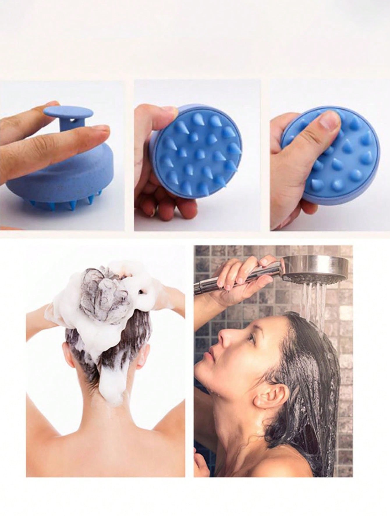1PC Silicone Shampoo Brush Hea – Dry Brush Body Bewertung und Preis